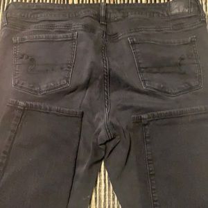 Black skinny American Eagle 16 Long GUC